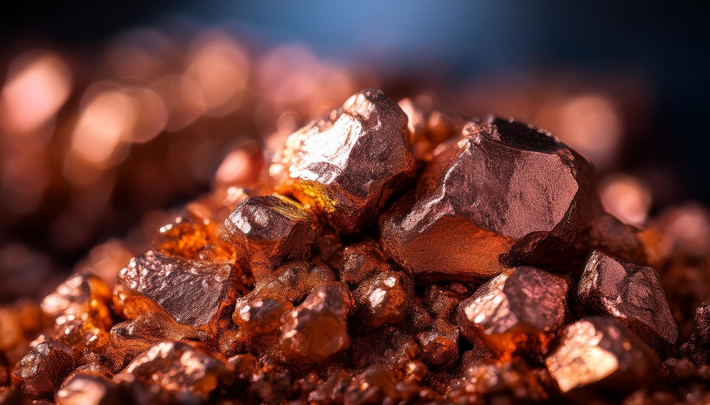 Copper,Ore,,Macro,Photography,,Ore,Extraction,Mine,,Metal,Used,In